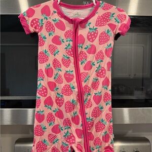 Little Sleepies Sweet Strawberry Shorty Zippy